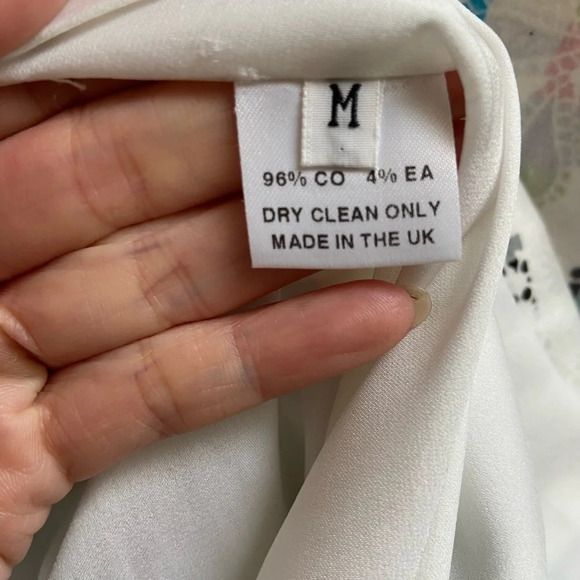 Preen by Thornton Bergazzi Designer multicoloured pattern Dress Sz M - Picture 10 of 14